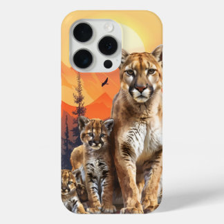 Mountain Lion and Cubs iPhone / iPad case