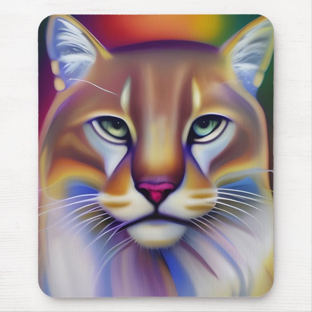 Mountain Lion Art  Mouse Pad (Front)
