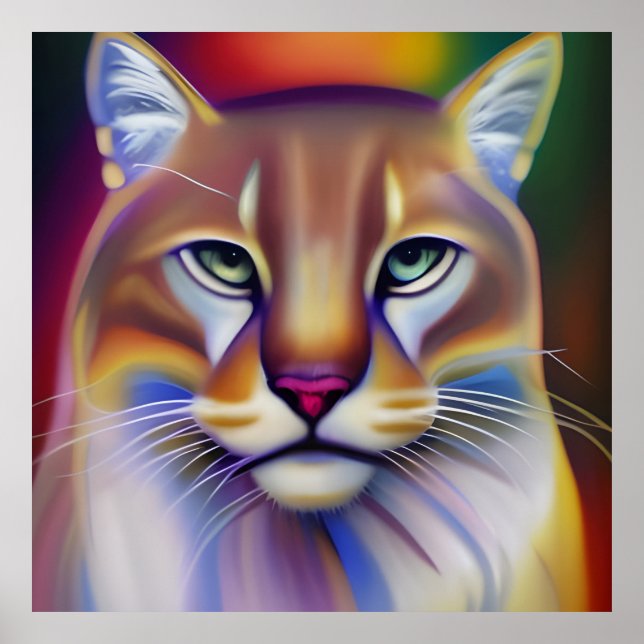 Mountain Lion Art   Poster (Front)