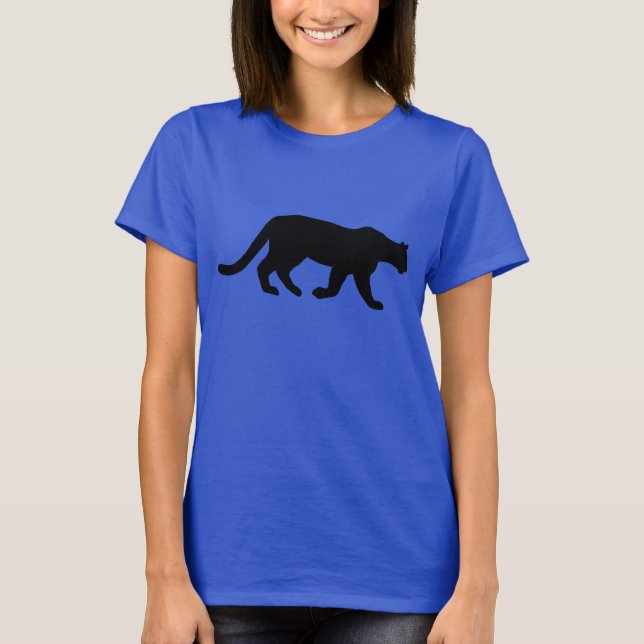 Mountain Lion Cougar Silhouette T-Shirt (Front)