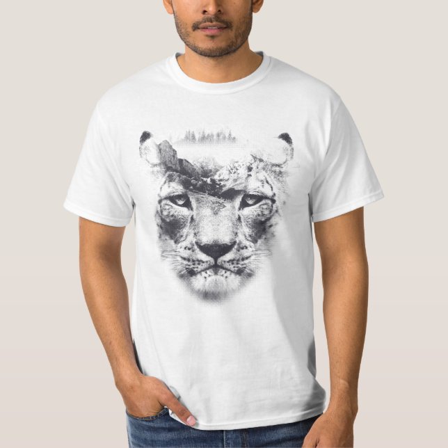 Mountain Lion Double Exposed T-Shirt (Front)