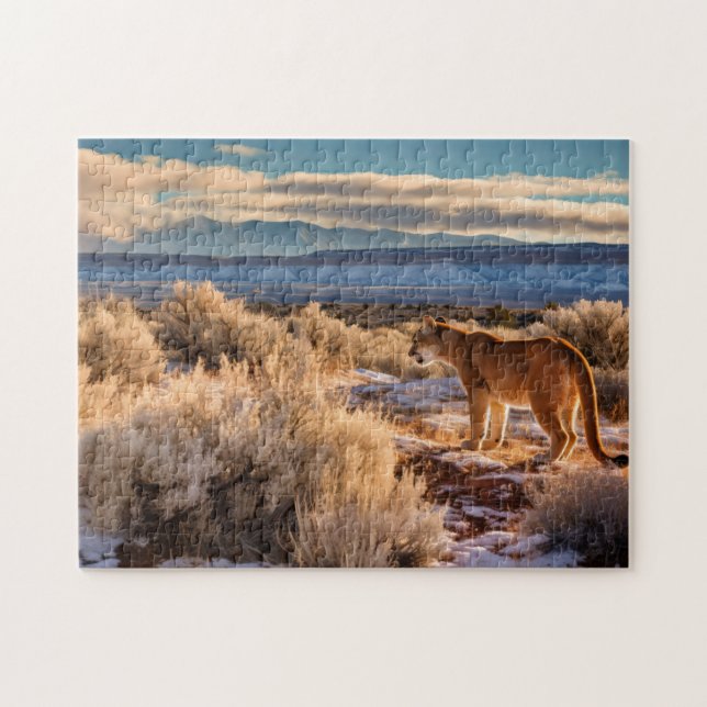 Mountain Lion Game Puzzle  (Horizontal)
