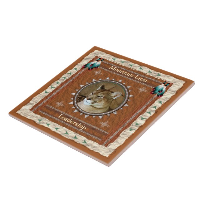 Mountain Lion Leadership Energy Tile (Side)