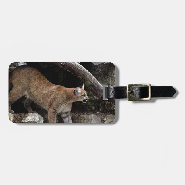 Mountain Lion Luggage Tag (Front Horizontal)