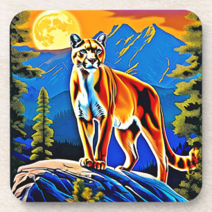 Mountain Lion Moonlit Peak Coaster