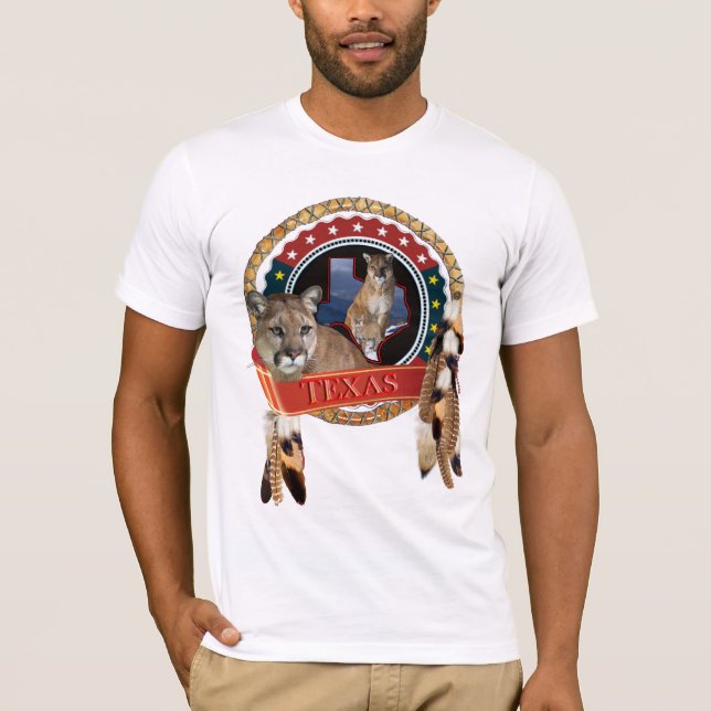 Mountain lion of Texas T-Shirt (Front)