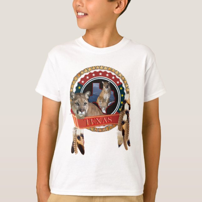 Mountain lion of Texas T-Shirt (Front)