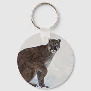 Mountain Lion on the Go Keychain