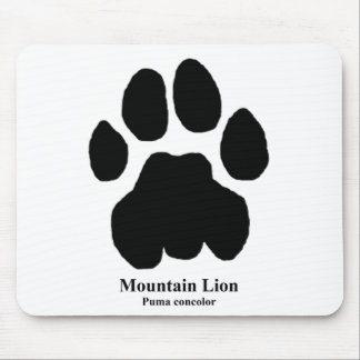Mountain Lion Track Mouse Pad