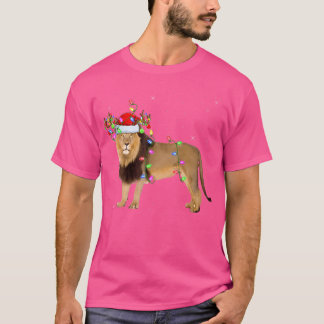 Mountain Lion Xmas Lighting Santa Mountain Lion Ch T-Shirt