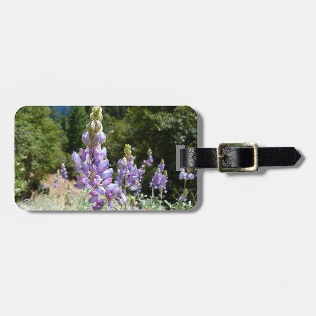 Mountain Lupins at Yosemite Luggage Tag (Front Horizontal)