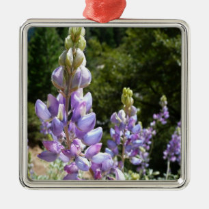 Mountain Lupins at Yosemite Metal Ornament