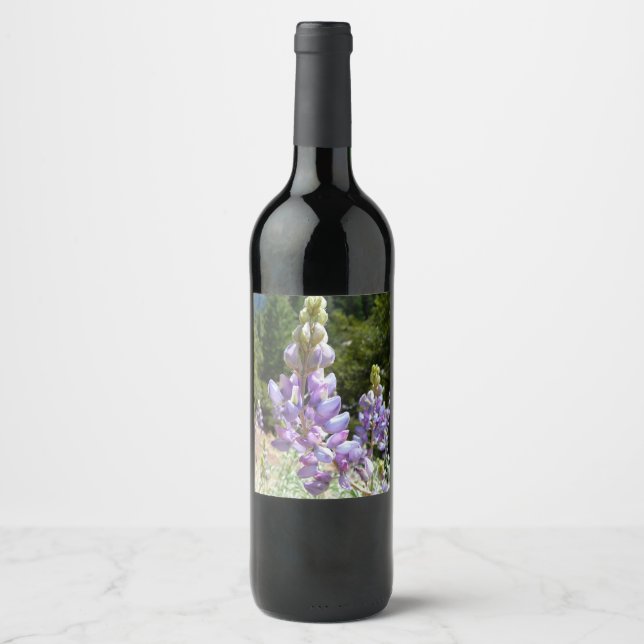 Mountain Lupins at Yosemite Wine Label (Front)