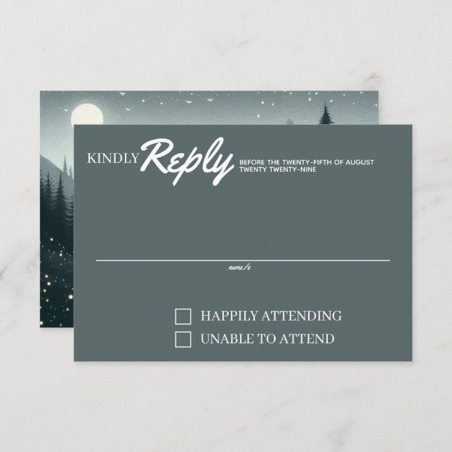 Mountain Magic RSVP Card (Front/Back)