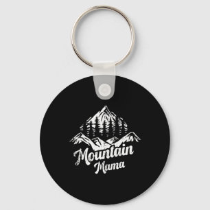 Mountain Mama Camping Hiking Mom Adventure Mothers Keychain