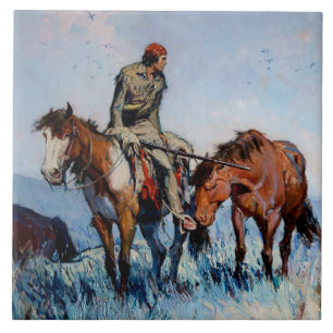 “Mountain Man” Western Art by WHD Koerner Tile