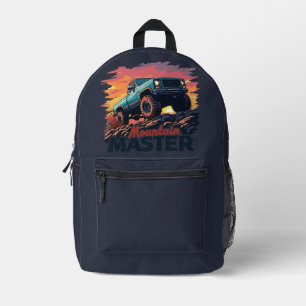 Mountain Master Off-Road Design Printed Backpack