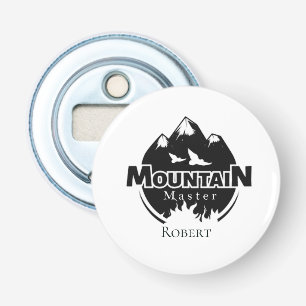 Mountain master, personalized hiker/biker bottle opener