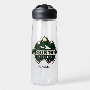 Mountain master, personalized hiker/biker water bottle