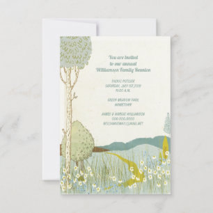 Mountain Meadow Family Reunion Invitation