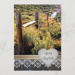 Mountain Meadow Rustic Wedding Invitation