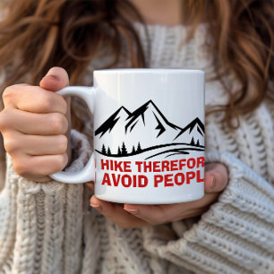 Mountain Minimal Outdoor Design hiking Mug