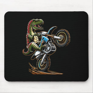 Mountain Motor Biking Dinosaur Motorcycle Sports L Mouse Pad