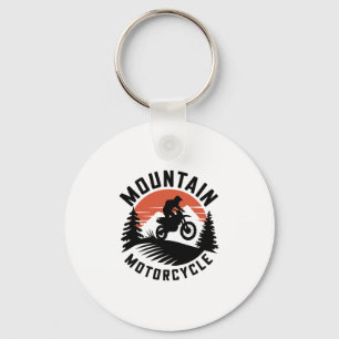 Mountain Motorcycle Keychain