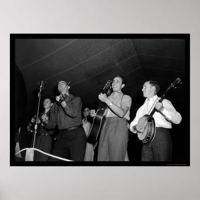 Mountain Music Festival in Asheville, NC 1938 Poster (Front)