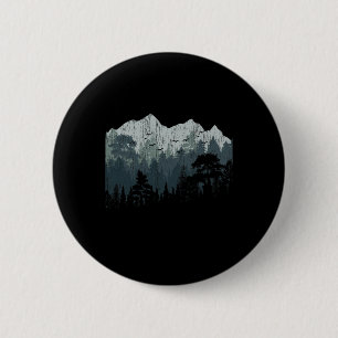 Mountain Nature Hiking Wildlife Trees Outdoor Fore 2 Inch Round Button