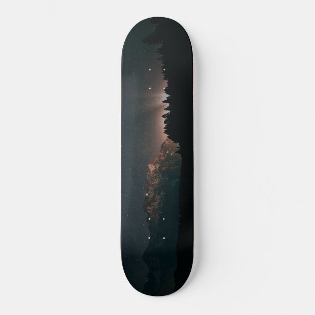 Mountain Night Skateboard (Front)