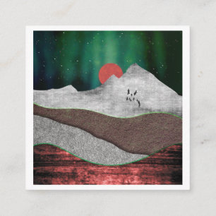 Mountain Northern Lights Enclosure Card