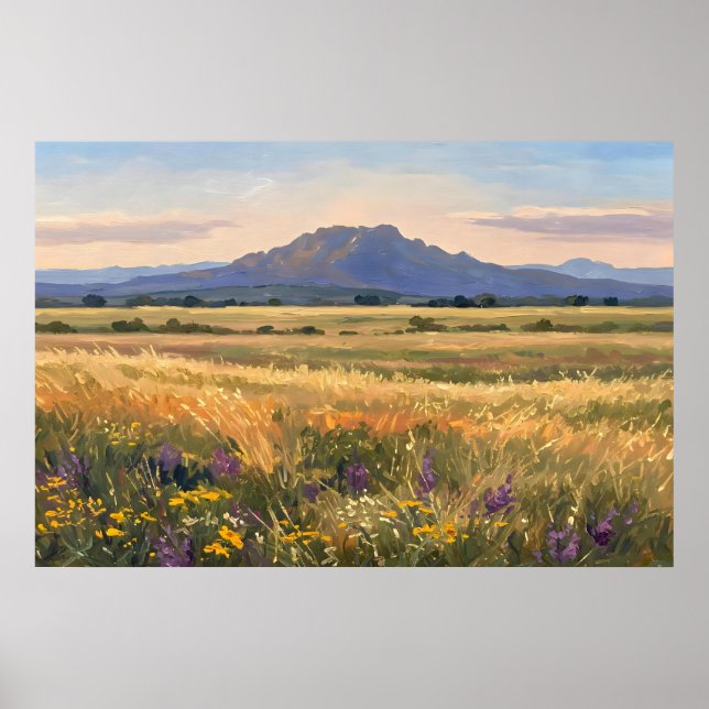 Mountain on the plain poster (Front)