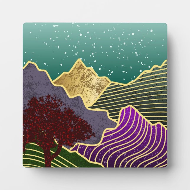 Mountain painting plaque (Front)