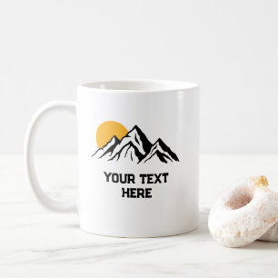 Mountain Painting Wilderness Custom Coffee Mug
