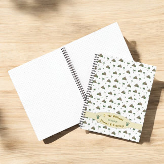 Mountain Palm Adventure Travel Custom Personalized Notebook