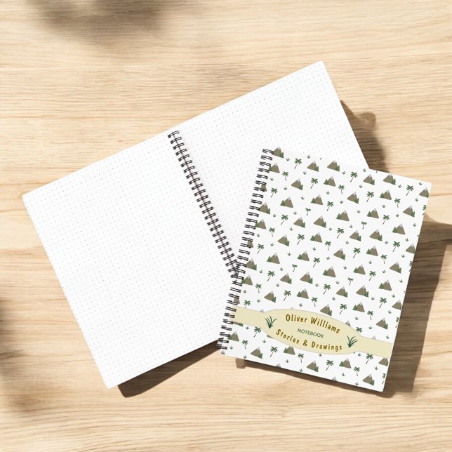 Mountain Palm Adventure Travel Custom Personalized Notebook (Creator Uploaded)