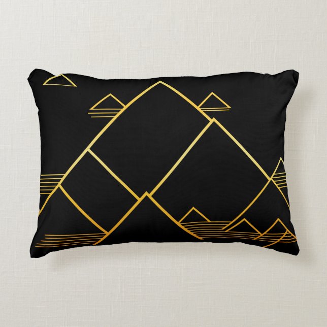 Mountain Peak Minimalism Accent Pillow (Front)