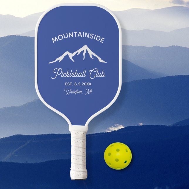 Mountain Peak, Pickleball Court Custom Text Pickleball Paddle (Creator Uploaded)
