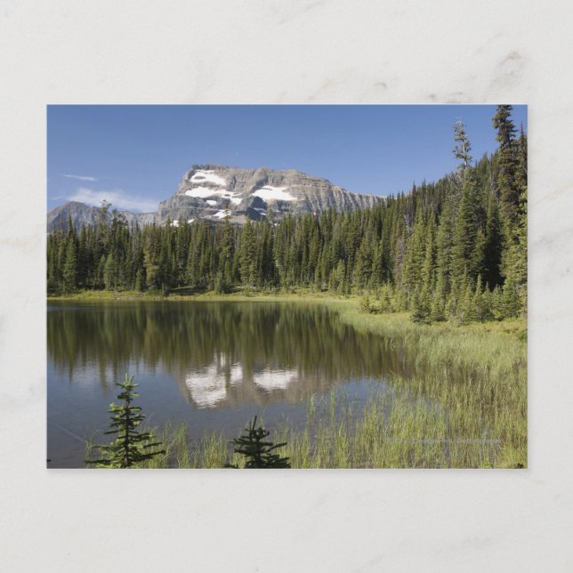 Mountain Peak Reflected In A Lake Postcard (Front)