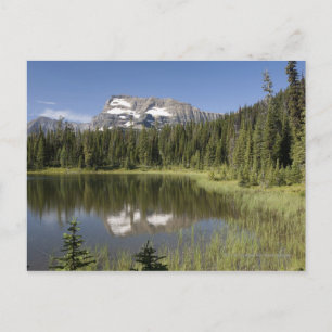 Mountain Peak Reflected In A Lake Postcard