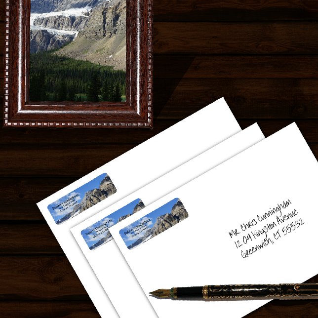 Mountain Peaks Return Address Labels (Creator Uploaded)
