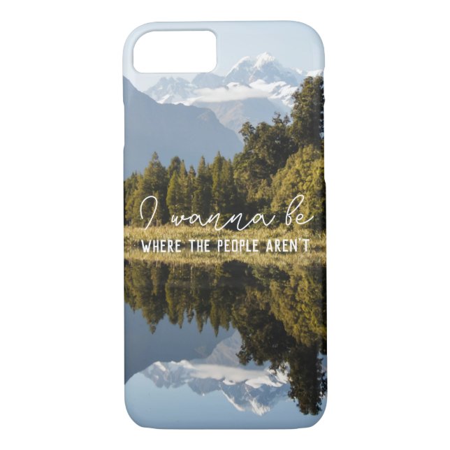 Mountain Photography Gift with Funny Quote Case-Mate iPhone Case (Back)