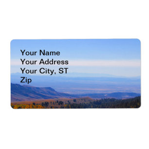 Mountain picture customizable address label