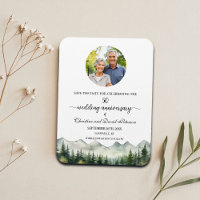 Mountain Pine 50 Wedding Anniversary Save the Date