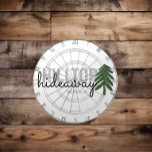 Mountain Pine Cabin Vacation Rental - Dartboard<br><div class="desc">Stock up your vacation home with games and toys your guests can enjoy. This collection is perfect for vacation rental owners and managers who are looking for great looking products to help create their brand and enhance the experience for renters. Customize with the name of your vacation rental and it's...</div>