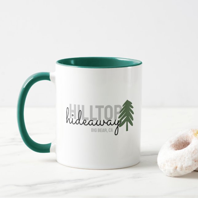 Mountain Pine Cabin Vacation Rental -  Mug (With Donut)
