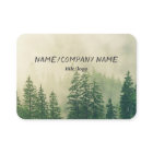 mountain pine trees custom business card photo art
