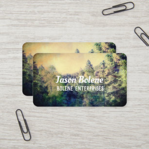 mountain pine trees nature landscape photography business card