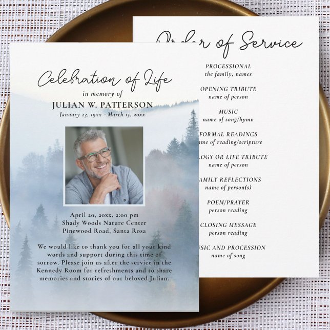 Mountain Pines Celebration of Life Funeral Program (Creator Uploaded)